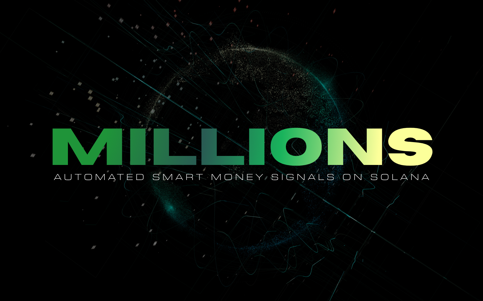 MILLIONS: A sharper brand, live dashboard and instant alerts for a Solana signal service.